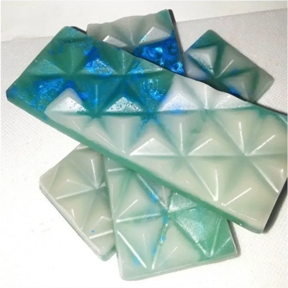 Hand crafted blue Hawaiian waxmelt glitter bar 1pc